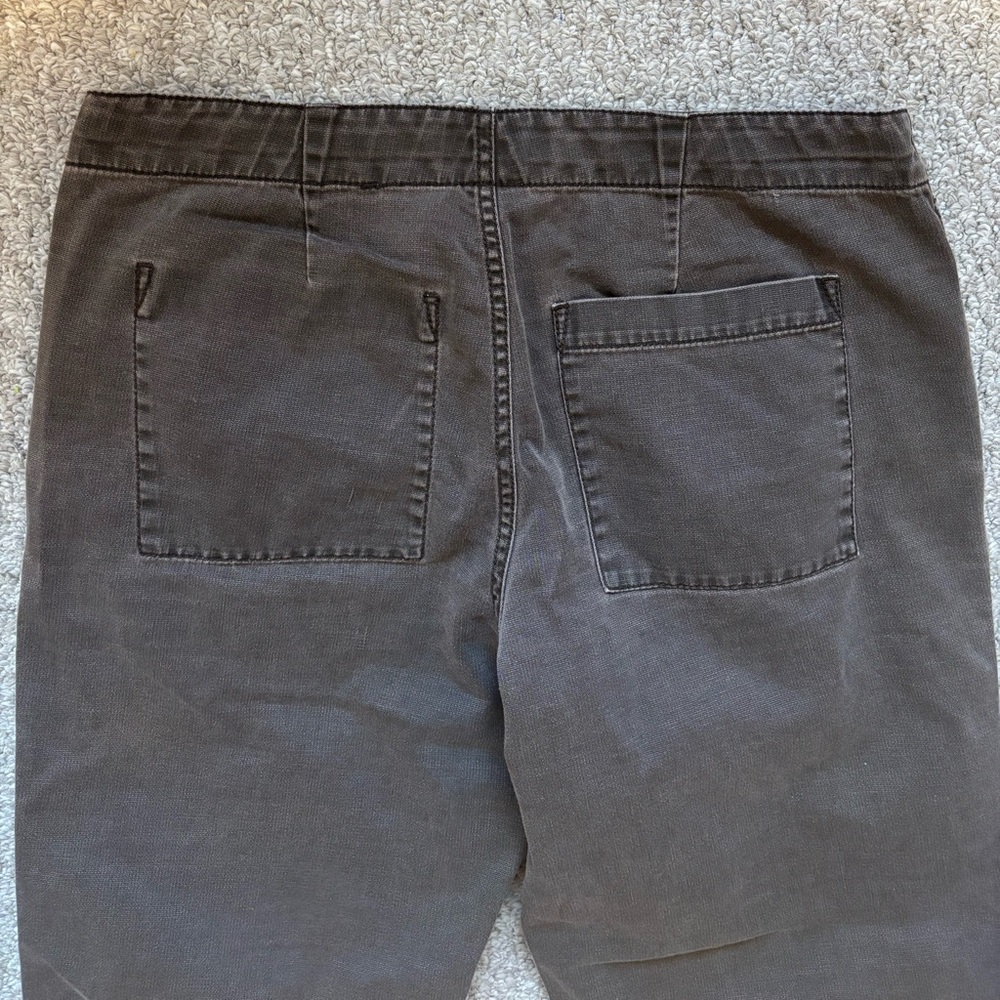 Y2k Express Brown Button-Fly Drawstring Pants Sma… - image 5